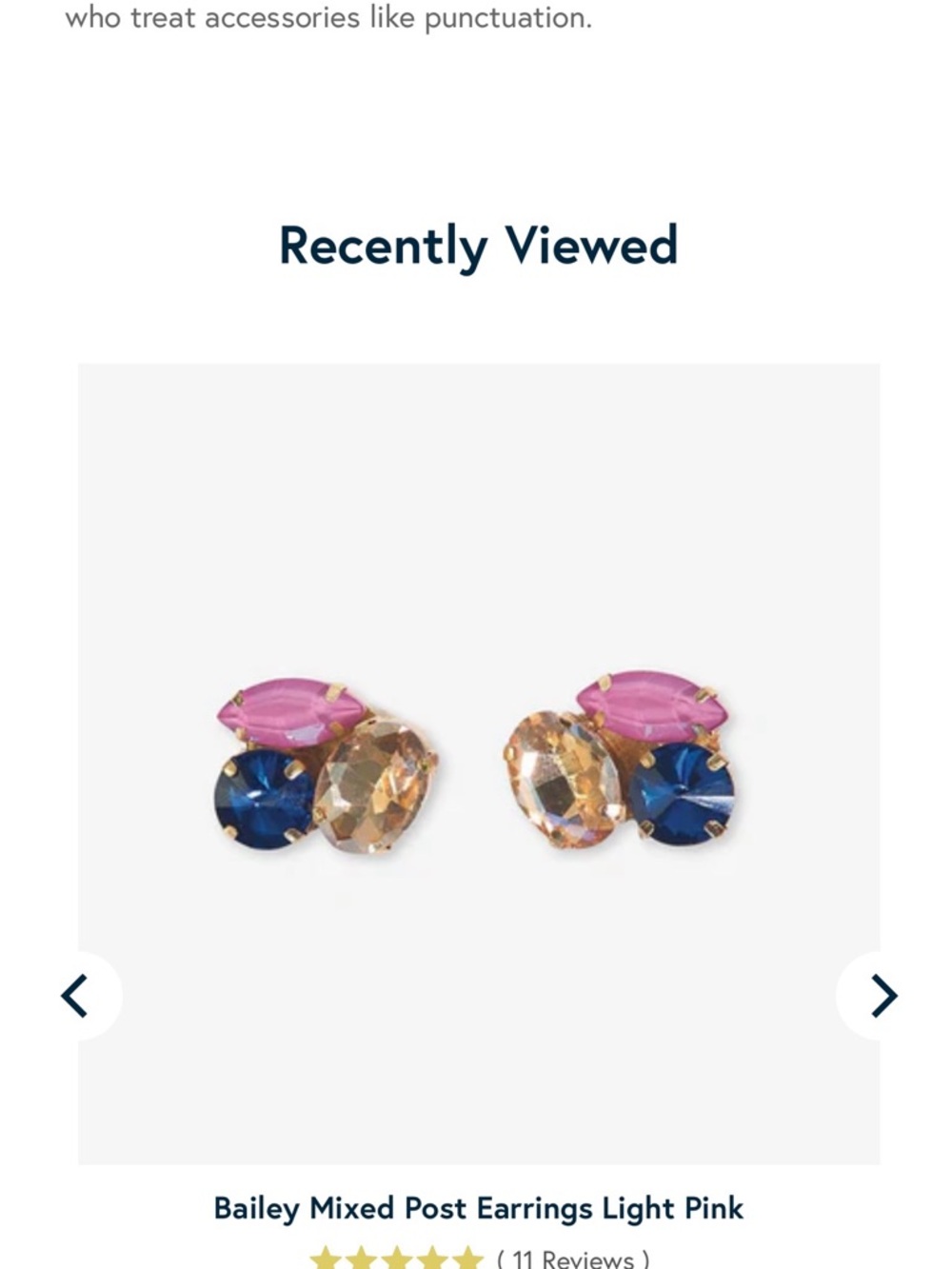 NWT Ink & Alloy Bailey Mixed Stone Earrings
